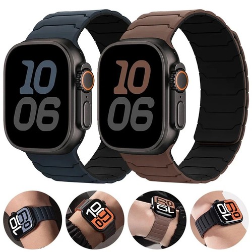 Magnetic silicone strap band - silicone,