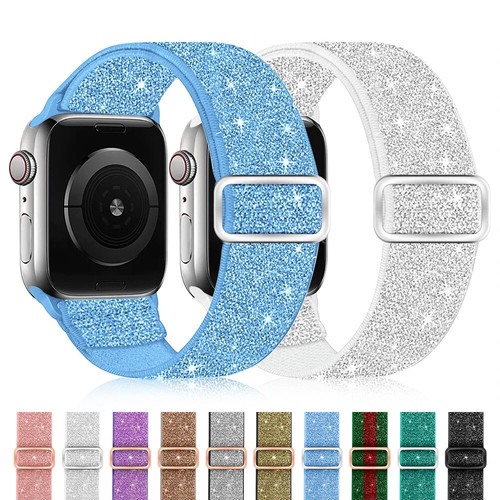 Glitter nylon elastic - nylon, sport