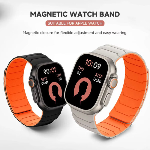 Magnetic silicone strap - silicone, band