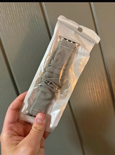 Grey fabric stretchy apple - stretchy,