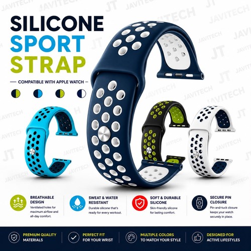 Silicone sport band for apple - band,