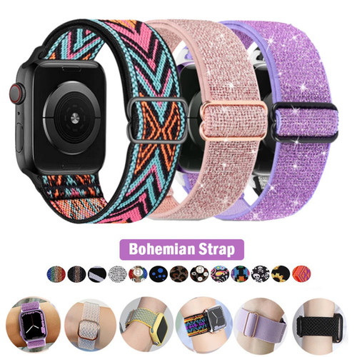 Glitter elastic nylon - glitter, watch