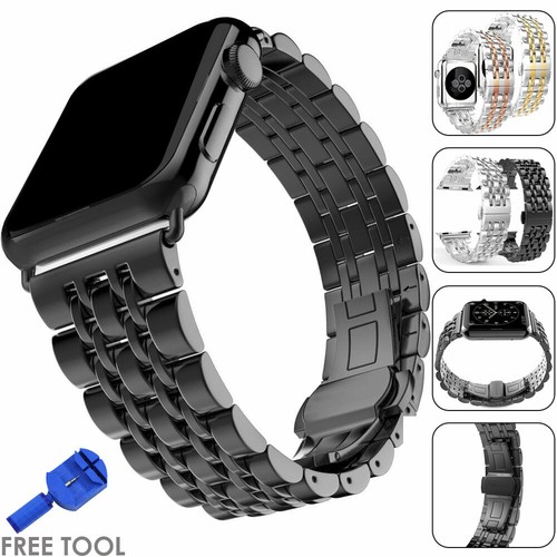 Metal steel link band strap - steel,