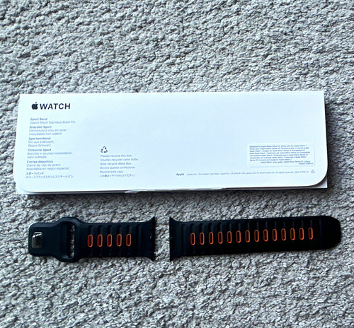 Sport band strap - band, black/orange