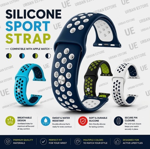Silicone sport band for apple - sport,